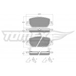 TOMEX Brakes Bremsbelagsatz, Scheibenbremse